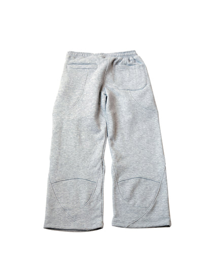 grey wide leg sweatpants