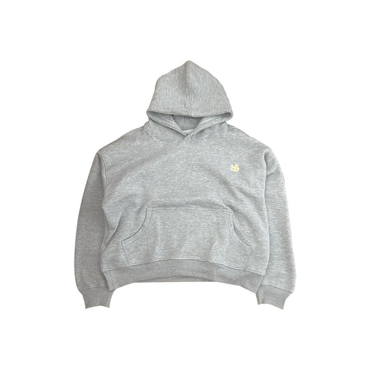 grey boxy fit hoodie