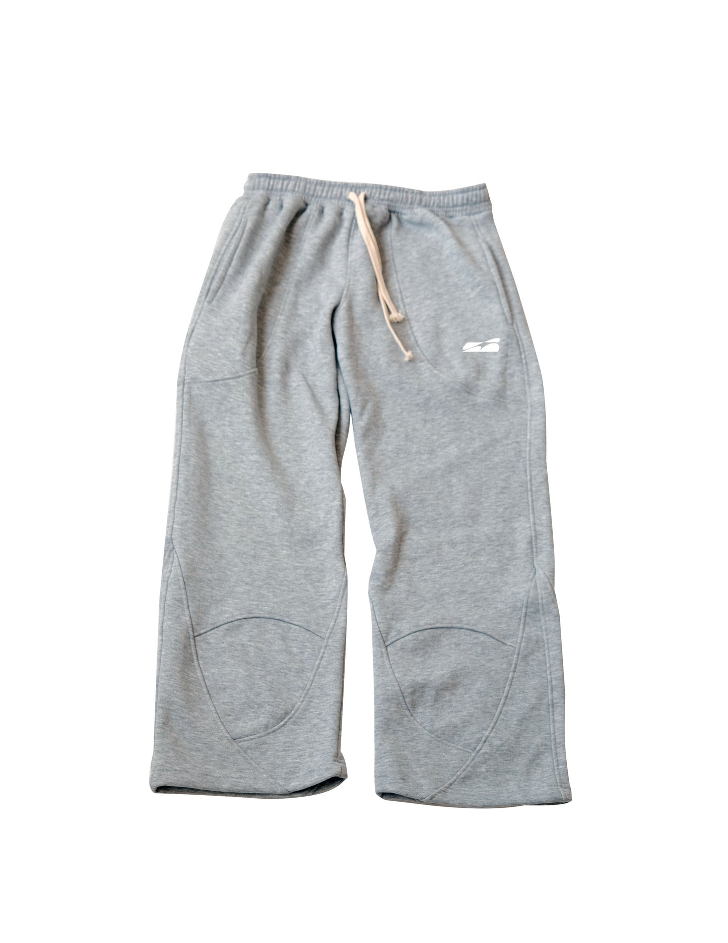 grey wide leg sweatpants